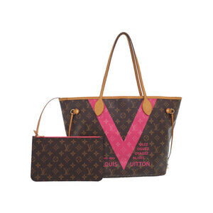 Louis Vuitton Monogram V Line Neverfull Tote Bag